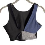 Outdoor Voices  Venus Crop Top Size Small Black Colorblocked Long Line Sports Bra Photo 4