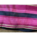 Vineyard Vines Women's Sz 4 Metallic Pink Stripe Silk Blend Strapless Mini Dress Photo 8