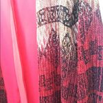 Women’s Ombré Open Front Pleated Textured Bohemian Ombré Print Cardigan Red Size 1X Photo 1