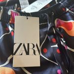 ZARA NWT GEOMETRIC PRINT PANTS BLUE - REF. 8430/292 Silky Fabric Bloggers Fave Photo 7