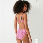 J.Crew Twist Front Keyhole One Piece Swimsuit Pink Floral Size 6 BQ968 Photo 2