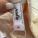 ANDIE  Swim the Hydra Bikini Top NWT size Medium Vanilla Crochet‎ Ruffle Lace Photo 6