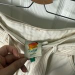 Farm Rio Belted Wide-Leg Twill Pants M Photo 9