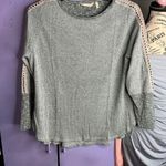 Soft Surroundings Gray Knit Sweater with Studded Sleeves By Soft Surrounding Photo 0