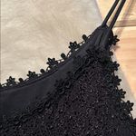 Alex Evenings  Black Textured Maxi Dress Size 4 Photo 3