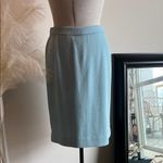 St. John Vintage  Evening Blue Knit Crystal 2Pc Skirt and Jacket Suit Quiet Luxury Photo 6