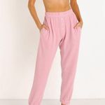 DONNI. NWOT Pink Sweater Henley Sweatpants Rose Size XS Photo 3