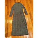 Knit Button Down Long Sleeve Dress Medium Pockets Lagenlook Artsy Black Size 40 Photo 6