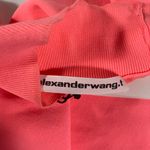 Alexander Wang NWT Logo Appliqué Mock Neck Body-Con Minidress 4KC1236032 Pink L Photo 4
