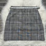 Mango MNG  Suit Black and White Check Plaid Skirt Photo 4