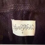 Lauren Moshi  Black Joggers with White Lips Design Photo 2