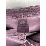 Cotton Deluxe Vintage Breckenridge Colorado Cropped Henley Long Sleeve Shirt Purple Size L Photo 2