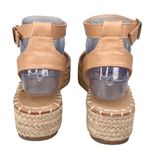 Catherine Malandrino  Semiy Platform Sandals 6 Beige Ankle Strap Photo 5