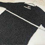 Natural Reflections Ribbed V-Neck Raglan Long-Sleeve Sweater, marled black sz XL Photo 2