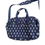 Vera Bradley Navy Blue And White Turtle Weekender Duffle Bag Travel Bag Carryon Photo 2