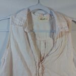 Bella Dahl  Light Pink Linen Sleeveless Top Split Back Size M Photo 2