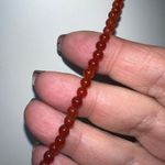 Necklace Vintage Boho Gemstone Carnelian And Gold Tone Toggle Closure Necklace‎ Photo 8