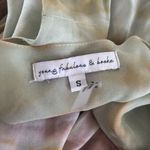 Young Fabulous and Broke Tie-Dye Boho Tiered Green Brown Mini Dress Size Small Photo 14