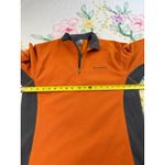 Columbia  Quarter Zip Fleece Pullover Jacket Women's Small‎ Orange Gray Photo 3