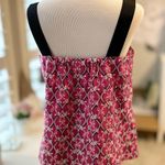 Loft Pink and Black Grosgrain Ribbon Strap Top Small Photo 2