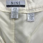 Nine & Co. Linen Blend Straight Leg  Lined Cargo Pants Womens 24W Beige‎ Photo 2