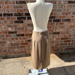 Tracy Reese for Magaschoni 100% Silk Tan Midi Skirt / 6 / Like New Condition Photo 7