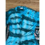 Something Navy  Esmeralda Tie Dye Henley Romper in Blue medium Photo 1
