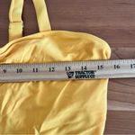 Women’s Coral Reef Bright Yellow Bikini Top Tie Front Size Medium Photo 1