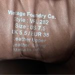 Vintage Foundry Co. Brown Allison Women’s Combat Leather Ankle Boots Size 7.5 Photo 9