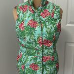 Lilly Pulitzer Spike the Punch Pineapple Lauren Down Vest Photo 1
