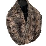 Peace & Pearls Faux Fur Wrap Shawl Infinity Scarf Cowl Rosette Plush One Size Photo 1