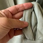 Banana Republic M Sage Baby Terry Zip Sweatshirt Fleece Pocket Sweater Stretch Photo 4