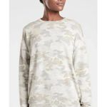 Athleta Pure Luxe Camo Printed Crewneck Athletic Sweatshirt M Photo 0
