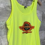Saloon Bar NEON Ladies Tank Top XL Yellow Photo 2