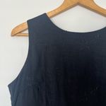 Dress Barn black linen embroidered tank top Photo 3