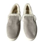 Birdies  Women's 9.5 The Swift‎ Suede Faux Fur Lined Shoes Dove Gray Casual Photo 2
