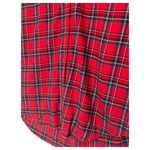 Uniqlo New Top Womens S Plaid Button Up Shirt Collar Long Sleeve Christmas Red Photo 6
