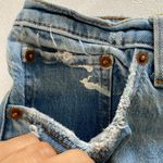 Abercrombie & Fitch  High Rise Mom Shorts 26 / 2 Distressed Denim Cutoff Light Wa Photo 6