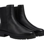 Johnston & Murphy Johnson & Murphy $198 Gianna Gore Bootie Urban Chic Black Leather Short Boot NEW Photo 0