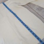 Cream Mock Neck Knit Sweater Small Pullover Long Sleeve Casual White Photo 5