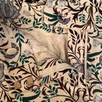 Loft  Cotton Marisa Ankle Green Brown Cream Blue Floral Crop Pants Size 4 Photo 6