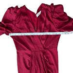 ASTR  The Label Red Alma Long‎ Sleeve Draped Mini Dress Women’s Size Small Photo 6