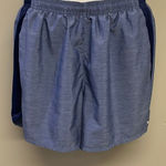 Nike Heather Blue Athletic Shorts with Pockets and Built-in Underwear- Large Photo 0