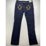 True Religion Women's Billy Low Rise Straight Dark Jeans Size 32x34 Photo 11