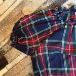 Hill‎ House Katherine Tartan Plaid Holiday Mini Nap Dress Navy Size XS Blue Photo 7