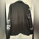 Black Graphic Men’s Jacket Size L Photo 2