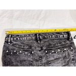 AQUA  Studded Jeans High Rise‎ Straight Leg Cropped Gray Wash Size 28 Photo 8