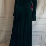Tahari  Long Sleeve V-Back Velvet Gown - Size 14 Photo 1