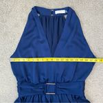 Ramy Brook  Clover Buckle Detail Fit & Flare Mini Dress Blue L Photo 7