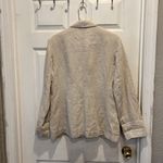 Lands' End  Direct Merchants Beige Linen Blazer Women’s 14 Structured‎ Workwear Photo 6